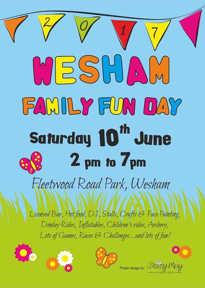 Wesham Fun Day – June 10th – help us promote the day :)